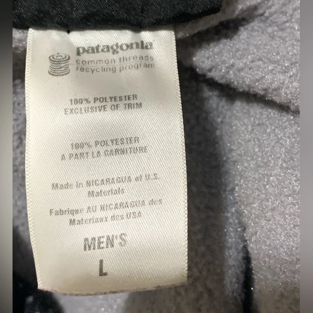 Patagonia Synchilla Gray vest with zip pocket